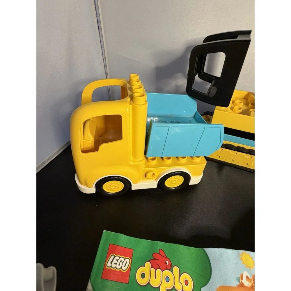LEGO DUPLO 10931 Truck & Tracked Excavator Construction Set Incomplete